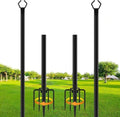 2 Pack String Light Poles,10 Ft Metal Poles with Fork for Outdoor String Lights,Outdoor Light Poles with Fork,Poles/Post/Stand for Outside,Patio,Deck,Backyard,Garden Wedding,Party by Unknown