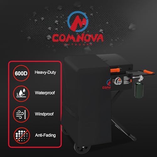 Comnova Griddle Cover for Blackstone 22 Inch 17 Inch Griddle with Hood and Stand - 600D Flat Top Grill Cover for Blackstone 22" 17" Griddle on Stand and 22" Adventure Ready, Heavy Duty & Waterproof - Image 3