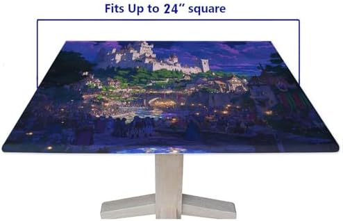 Outdoor Tablecloth Square, Medieval Fantasy Pattern Printed on Stain Resistant Outdoor Dining Table Cover, Great for Restaurants Family Events, Fit for 24" x 24" Square Tables - Image 5