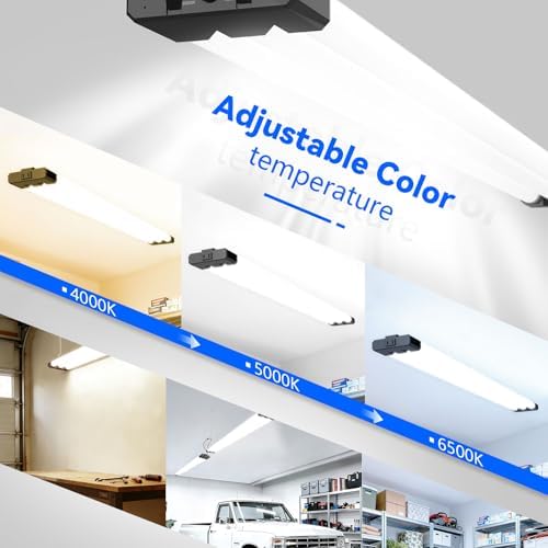 JESLED LED Shop Lights 4FT 7500LM, 3CCT & 3 Wattage Adjustable, ETL - Image 3