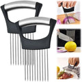 2025 Upgraded Onion Slice, New Stainless Steel Onion Chopper for Slicing, Chopper Slice Assistant Tool, Cutter for Slicing of Meat, Onion, Potato, Tomato Kitchen Gadgets (2) by NQAFH