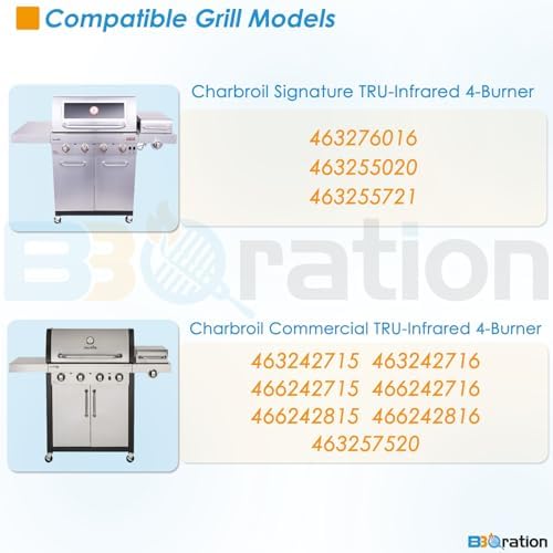 17 x 9 1/2 inch Grill Grate for Charbroil Tru Infrared 4 Burner 463255020 463242715 463242716 463276016 466242715 463257520 466242815 466242816, G541-0016-W2 for Charbroil Grill Grates - Image 2