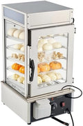 VEVOR 5-Tier Commercial Food Warmer Display, 1200W Food Display Warmer with LED Light, Adjustable Shelf & Stainless Steel Frame, 86℉~230℉ Steam Heating, 120L for Hamburger, Pizza, Bread, Fried Chicken by VEVOR