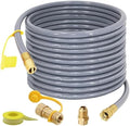 48 Feet 1/2-Inch ID Natural Gas Hose with Quick Connect Fitting for weber, charbroi, Grill, Pizza Oven, Patio Heater and More NG Appliance, Propane to Natural Gas Conversion Kit - CSA Certified by SUMNEW
