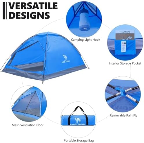 CAMEL CROWN Tents for Camping 2/3/4/5 Person Camping Dome Tent, Waterproof,Spacious, Lightweight Portable Backpacking Tent for Outdoor Camping/Hiking - Image 3