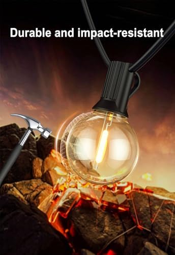 Outdoor String Lights 200FT Wateproof Outside Lighting for Patio Backyard - Image 4