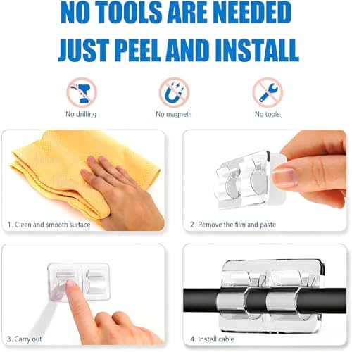 Hooks for Outdoor String Lights Clips: 54Pcs Double Hooks for Hanging - Image 4