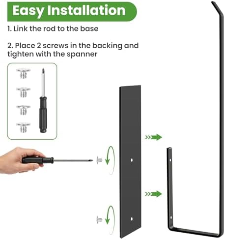 Paper Towel Holder, Magnetic Paper Towel Holder for Fridge, Toilet Paper Roll Holder Magnet Towel Rack Wall Mount Fridge Organizer for Paper Towels Rolls Bathroom Pantry RV Kitchen Storage - Image 6