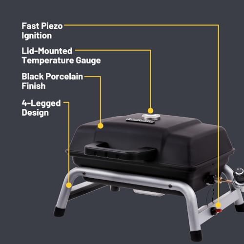 Charbroil 1-Burner Portable Propane Gas Grill, Black – 17402049 - Image 5