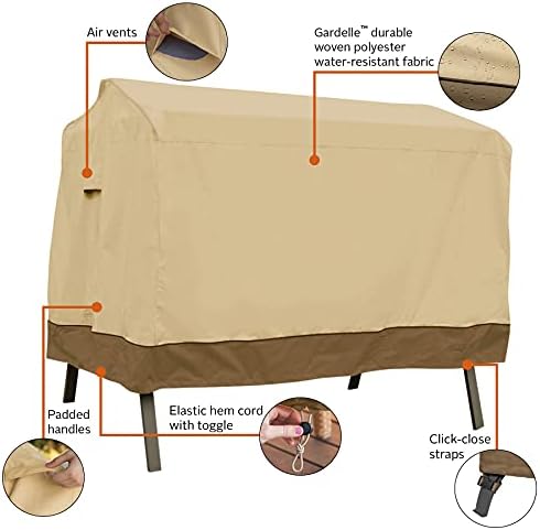 Classic Accessories Veranda Water-Resistant 78 Inch Canopy Swing Cover, Patio Furniture Covers - Image 5
