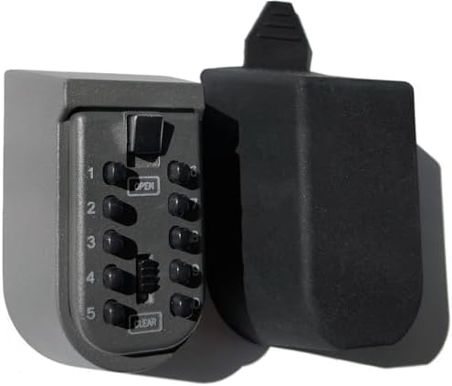 Key Lock Box for Outside Wall Mount, Waterproof Spare Key Storage Box, 10-digits Combination Lockbox Push Button Key Keeper Box for Home Indoor & Outdoor Realtors Landlord Property Management - Image 3