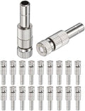 M METERXITY 20-Pack Brass Misting Nozzles, 0.008"/0.2mm Orifice Mister Replacement Heads with Filter Mesh for Cooling System/Landscaping/Humidification, 6mm Low-Pressure Fog Sprayer Nozzle by MMETERXITY