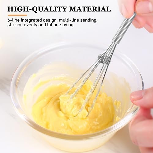 NileHome Mini Whisks Stainless Steel Whisk Set - 5" 7" 7" - Image 4