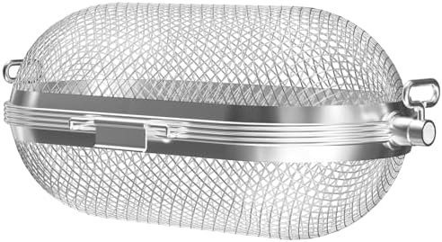 64000 Rotisserie Baskets for Napoleon Outdoor Grills, Universal Stainless Steel BBQ Rotisserie Basket Accessory for Weber, Big Green Egg, for Most Spit Rods of Grills Rotisserie,Capacity up to 4.5 lbs by soldbbq