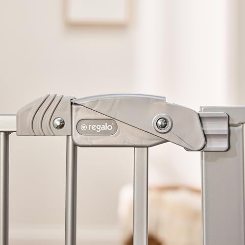 Regalo Safety 36" Extra Tall Baby Gate, Bottom of Stairs & Doorways - Image 6