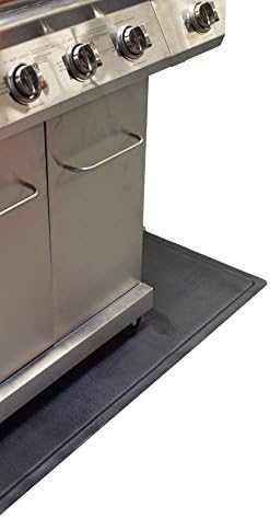 DiversiTech Outdoor Gas Grill BBQ & Fire Pit Mat, 60" x 30", Black - Image 7