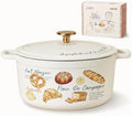 CAROTE Enameled Cast Iron Dutch Oven, 5QT Pot with Lid & Gift Box by CAROTE