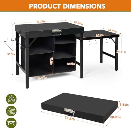 Outdoor Cooking Station for Camping,Grill Table for Blackstone Griddle - Image 3