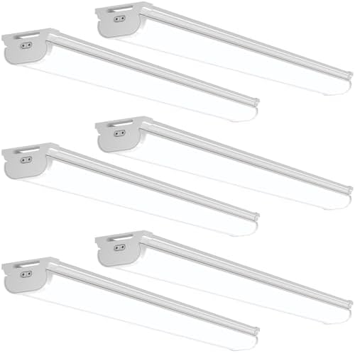 Barrina LED Shop Lights 4FT for Workshop, Garage, 45W 5000LM 6500K, 6 Packs by Barrina