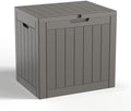 40 Gallon Lockable Outdoor Deck Box, Waterproof Weatherproof Resin Storage Container for Patio Cushions, Garden Tools and Outdoor Accessories (Pro Grey) by MAIUSCOLI