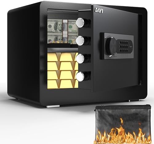 DAYI Safe Box, 1.4 Cu. Ft. Home Safes with Fireproof Bag for Valuables Docs by DAYISAFE