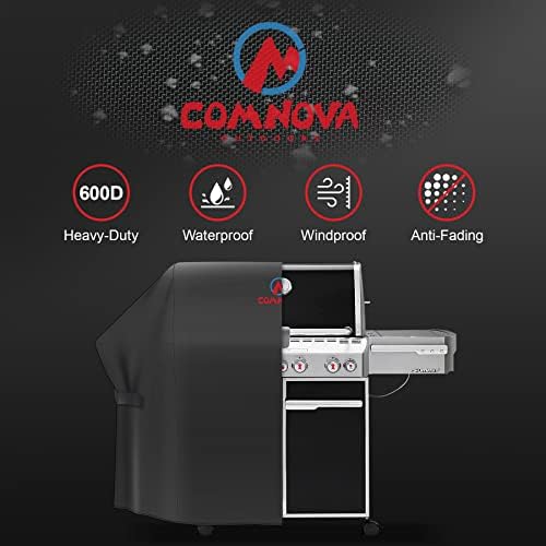 Comnova Grill Cover for Weber Summit 400 Series - 67 Inch BBQ Grill Cover Heavy Duty & Waterproof, 7108 Barbecue Cover for Weber Summit 470, Summit 420, 2022 Genesis S-325s and E-325s Grill Models - Image 4