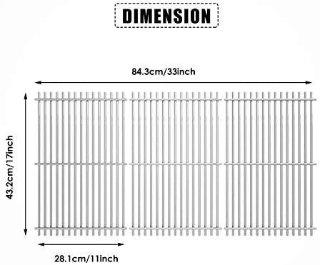 Uniflasy 17 Inch Stainless Steel Grill Grates for Nexgrill 720-0896B - Image 2