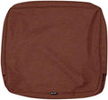 Classic Accessories Montlake Water-Resistant 21 x 22 x 4 Inch Outdoor Back Cushion Slip Cover, Patio Furniture Cushion Cover, Heather Henna Red, Patio Furniture Cushion Covers by ClassicAccessories