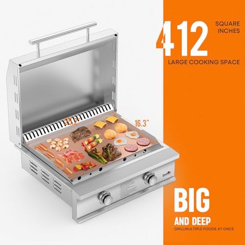 Stanbroil 28-Inch Built-In Natural Gas Griddle for Outdoor Kitchen - Image 2