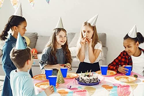 DecorRack 20 Party Cups 12 oz Disposable Plastic Cups for Birthday Party Bachelorette Camping Indoor Outdoor Events Beverage Drinking Cups (Blue, 20) - Image 4