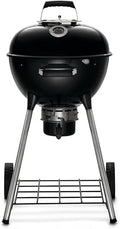 Napoleon NK18 Premium Charcoal Kettle Grill, Black, Porcelain-Enameled Lid and Bowl, Chrome-Plated Cooking Grid by Unknown