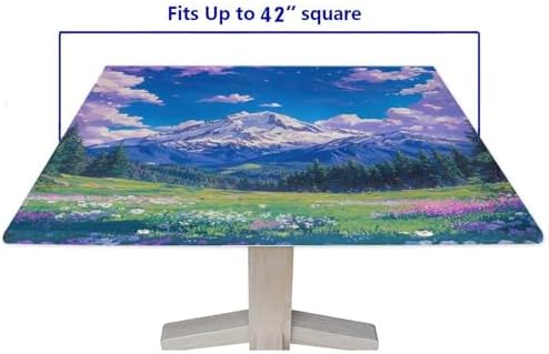 Outdoor Table Cloth Square, Mountain Majesty Pattern Printed on Washable Square Outdoor Table Covers, Perfect for Everyday Use Home Decor, Fit for 42" x 42" Square Tables - Image 5