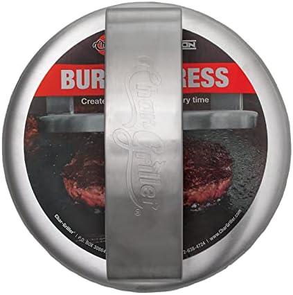 Char-Griller 8813 Flat Iron Griddle Burger Press Outdoor Kitchen Accessory - Image 6