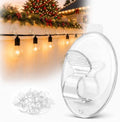 Christmas Outdoor String Lights Hooks - 60Pcs Clips 3X Stronger Adhesion by WalkieTalkiesforKids