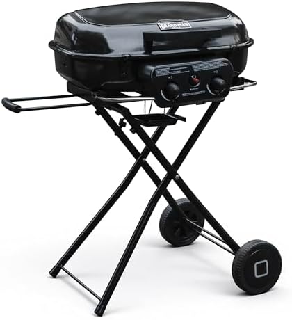 Brand-Man Portable Grill, Propane Gas Camping Grill & Cast Iron Griddle by BRANDMANGRILLSSINCE1987