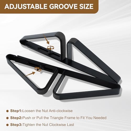 PUPETPO Support Feet for Pet Gate (Updated Version), Pet Gate Metal Support Feet Set of 2 for Extra Wide Foldable Dog Gates, Easy to Install, A Pair of Safety Fence Feet for Wooden Dog Gate, Black - Image 3
