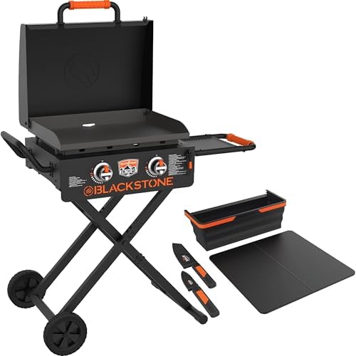 Blackstone 22 Inch Griddle - Portable Blackstone Omnivore Grill with Flexfold Legs, Includes Accessories by Unknown