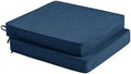 Outdoor Chair Cushions, Chair Pads, Set of 2, 17 x 16 in, Navy Blue by Unknown