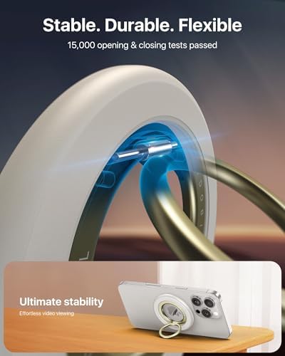 andobil 2026 3rd Gen Stability Magnetic Phone Ring Grip for MagSafe, White - Image 5