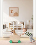 keny 29"-55" Extra Wide Baby Gate, Pressure Mounted No Drilling Dog Gate by keny