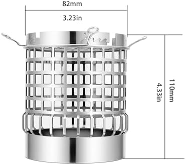 Crown Style Hookah Heat Manager - Reusable Stainless Steel Coal Holder, Fits Most Bowls & Replaces Foil (Charcoal Holder) - Image 2