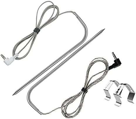 Meat Probe Replacement for Traeger Grills, 3.5mm Plug,with 2 Clips by FCCUM