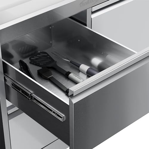 KoolMore Outdoor Kitchen 30 in. BBQ Liquid Propane Grill with Cabinet in Stainless-Steel (KM-OKS-BQ30-BQ30CAB) - Image 6