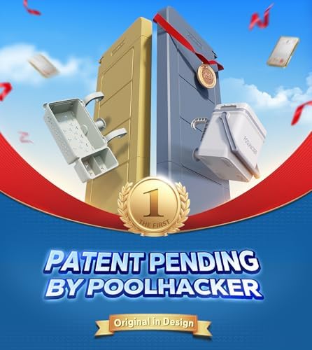 POOLHACKER Poolside Bar, [Original] Swim Up Bar Exclusively for Above-Ground Round Pools. Patio Poolside Table Smart Fold Easy Maintenance, Weather Resistant Stable Tabletop (Amber Brown) - Image 4