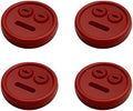 4 Pack Meat Probe Red Grommets for Weber 85037 Smokey Mountain Cookers, DIY by YAOAWE