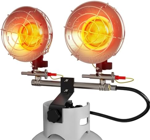 SISUPASSIE 30000BTU Propane Heater, Portable Propane Heater for Outdoor Use with 3 Adjustable Modes and Safety Shut-off Valve for Patio, Camping, Fishing, Garage by Focusonproduct