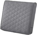 Classic Accessories Montlake FadeSafe Water-Resistant 21 x 20 x 4 Inch Wide Back Patio Quilted Lounge Cushion, Grey by ClassicAccessories