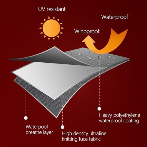 58 Inch Grill Cover for Weber 7130 Genesis II 3 Burner, LX 300 Series Grills, Genesis 300, Waterproof, Windproof, UV and Fade Resistant Cover(58L x 25D x 44.5H) - Image 4