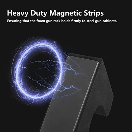 Adoreal 2 Pack Gun Rack for Gun Storage, Gun Safe Accessory for Rifles and Shotguns, Gun Holder in Gun Cabinet, Shotgun Rifle Rest, Foam Material with Magnetic Strip, Gifts for Hunters… - Image 2