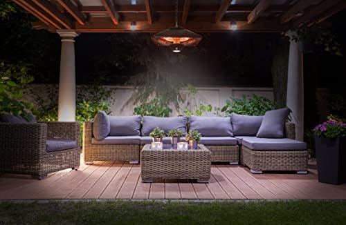 EnerG+ Hanging Infrared Electric Outdoor Heater with LED and Remote - Image 3